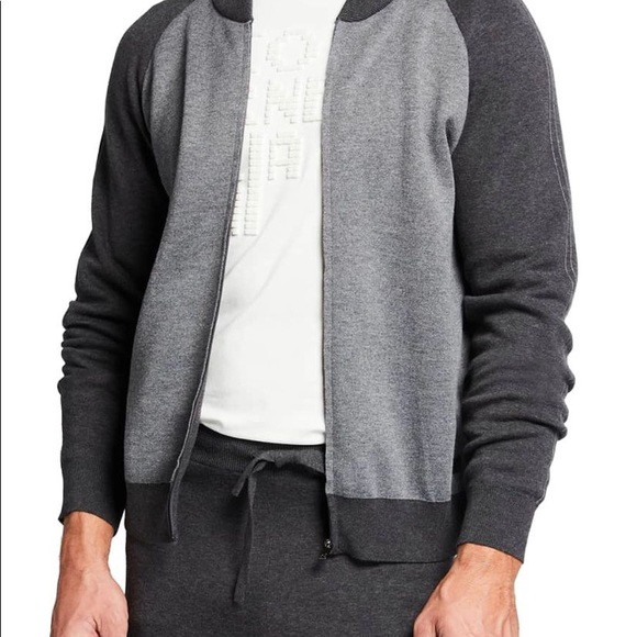 Aritzia TNA Colour Block Fleecelined Bomber Jacket - Picture 1 of 7